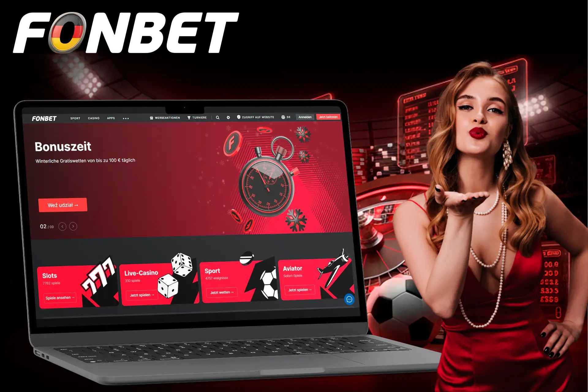 Fonbet bedient sowohl Casino-Liebhaber als auch Fans von Sportwetten.