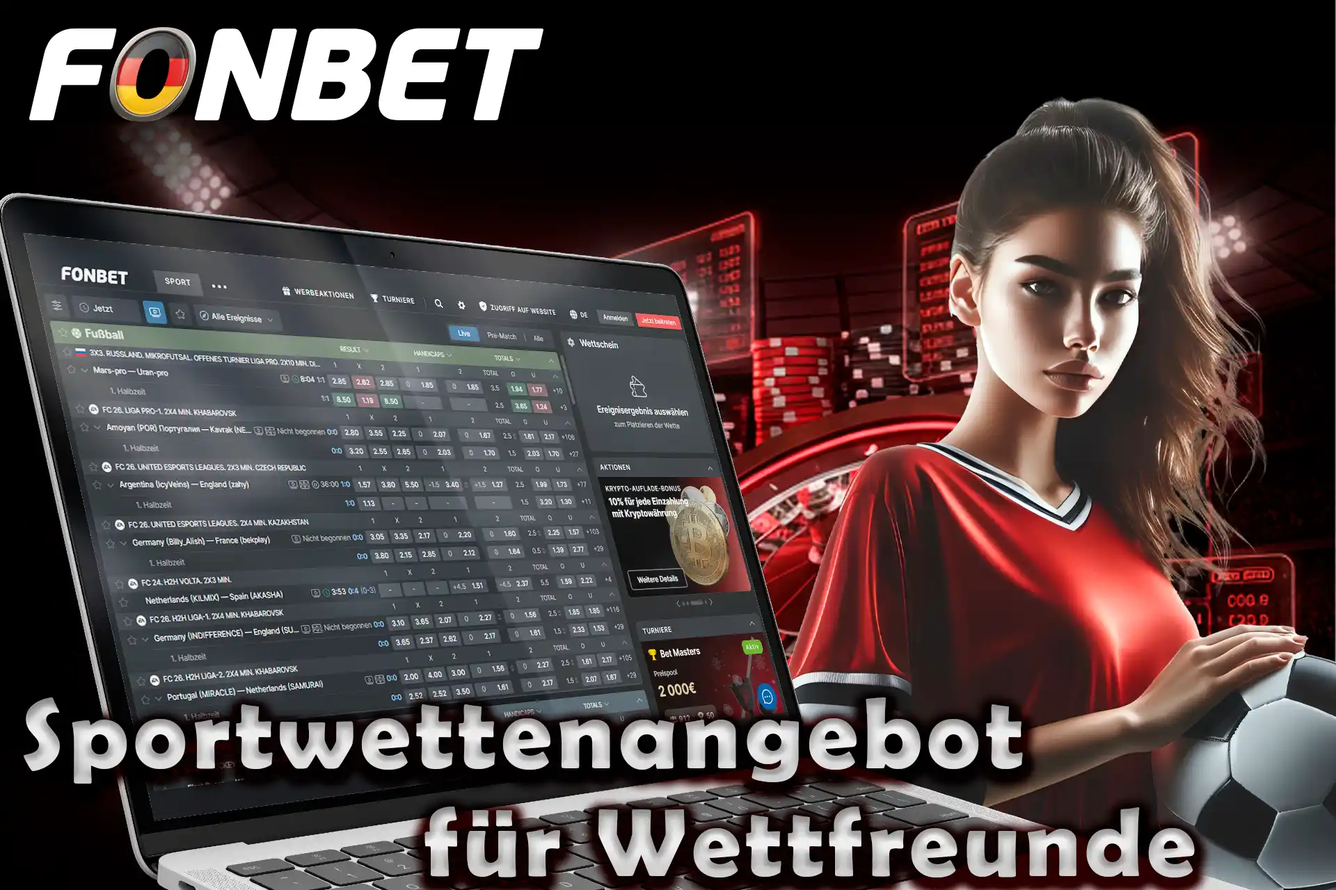 Der Bereich Sportwetten auf ist eine Komplettlösung für deutsche Wettbegeisterte.